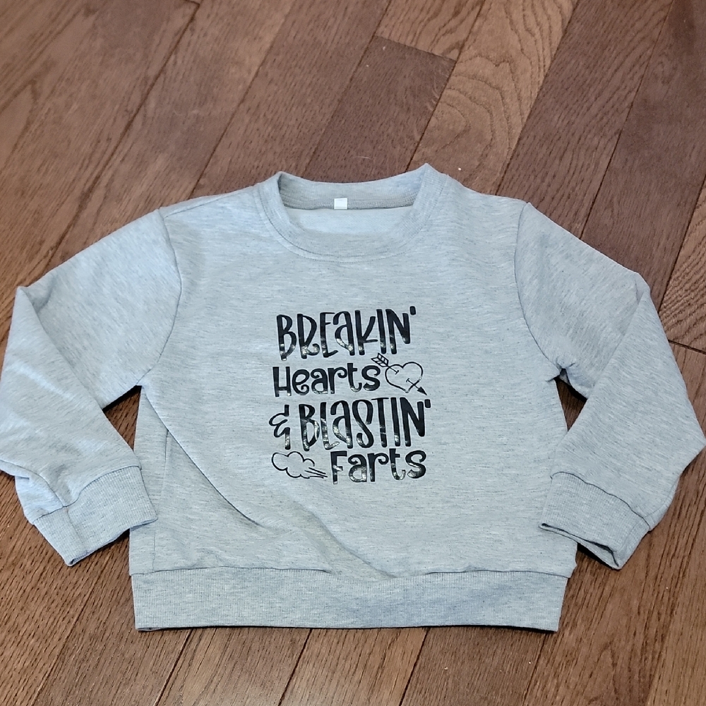 Gray Graphic Sweatshirt